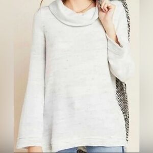 Anthropologie MAEVE CLOSET CLEAROUT FINAL PRICE Cowl Neck Gray Sweater Large P